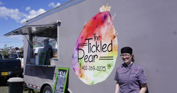 Ashley Steiner outside her food truck on the Homer Spit in summer 2018. (Michael Armstrong/Homer News)