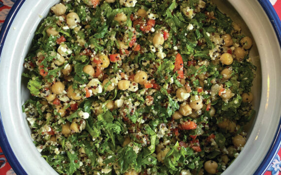 Photo by Tressa Dale/Peninsula Clarion
Quinoa Chickpea Kale Salad is packed with filling protein and great nutrition without being too heavy on the stomach.