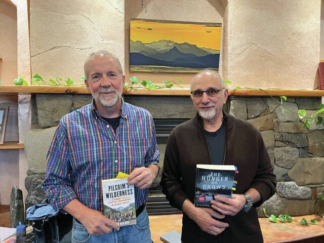 Tom Kizzia and Richard Chiappone present an author talk at the Homer Public Library, an event hosted by Friends of the Homer Public Library, September 2022.