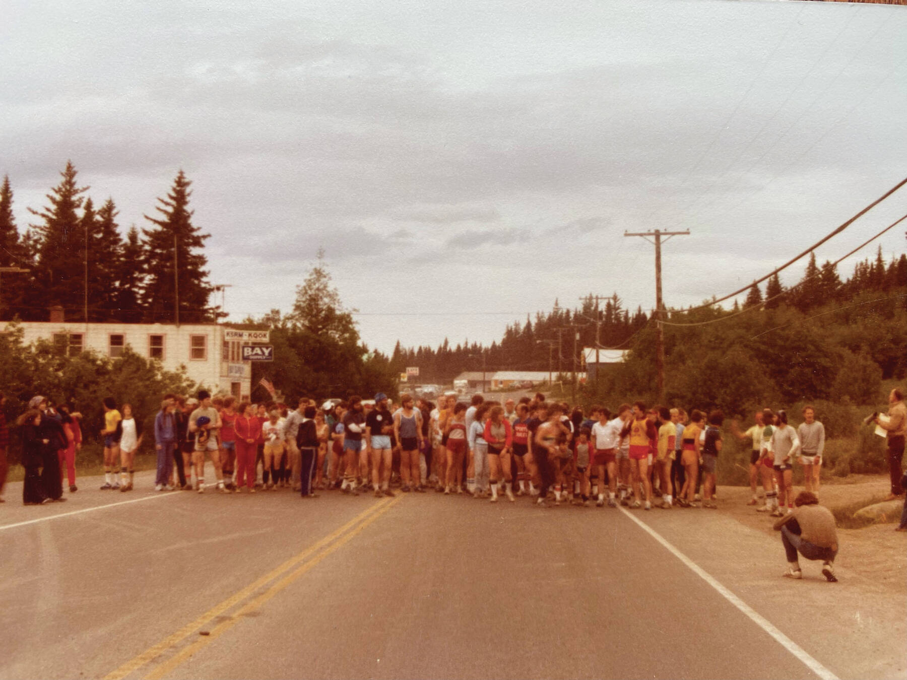 Photo provided by Jennifer Waltenbaugh
The Homer Spit Race starts on Pioneer Avenue in 1982.