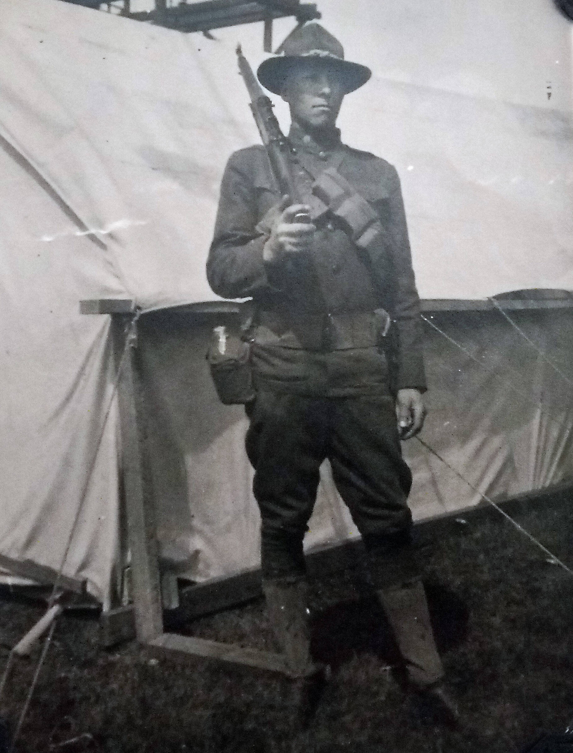 Photo courtesy of the Brennan Family Collection
John Floyd King served in the elite Rainbow Division during World War I. By the end of his tenure, he was a machine gunner fighting in France.