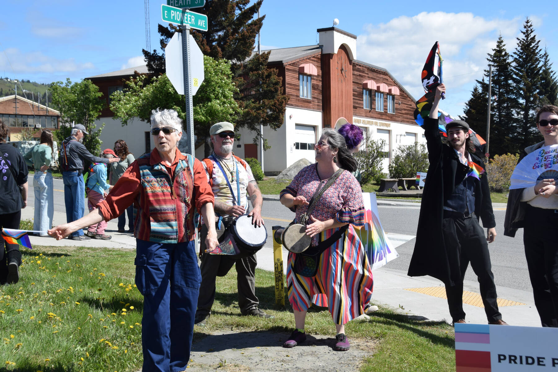 Homer community members celebrate Juneteenth and Pride at WKFL Park on Saturday, June 17, 2023 in Homer, Alaska. (Delcenia Cosman/Homer News)