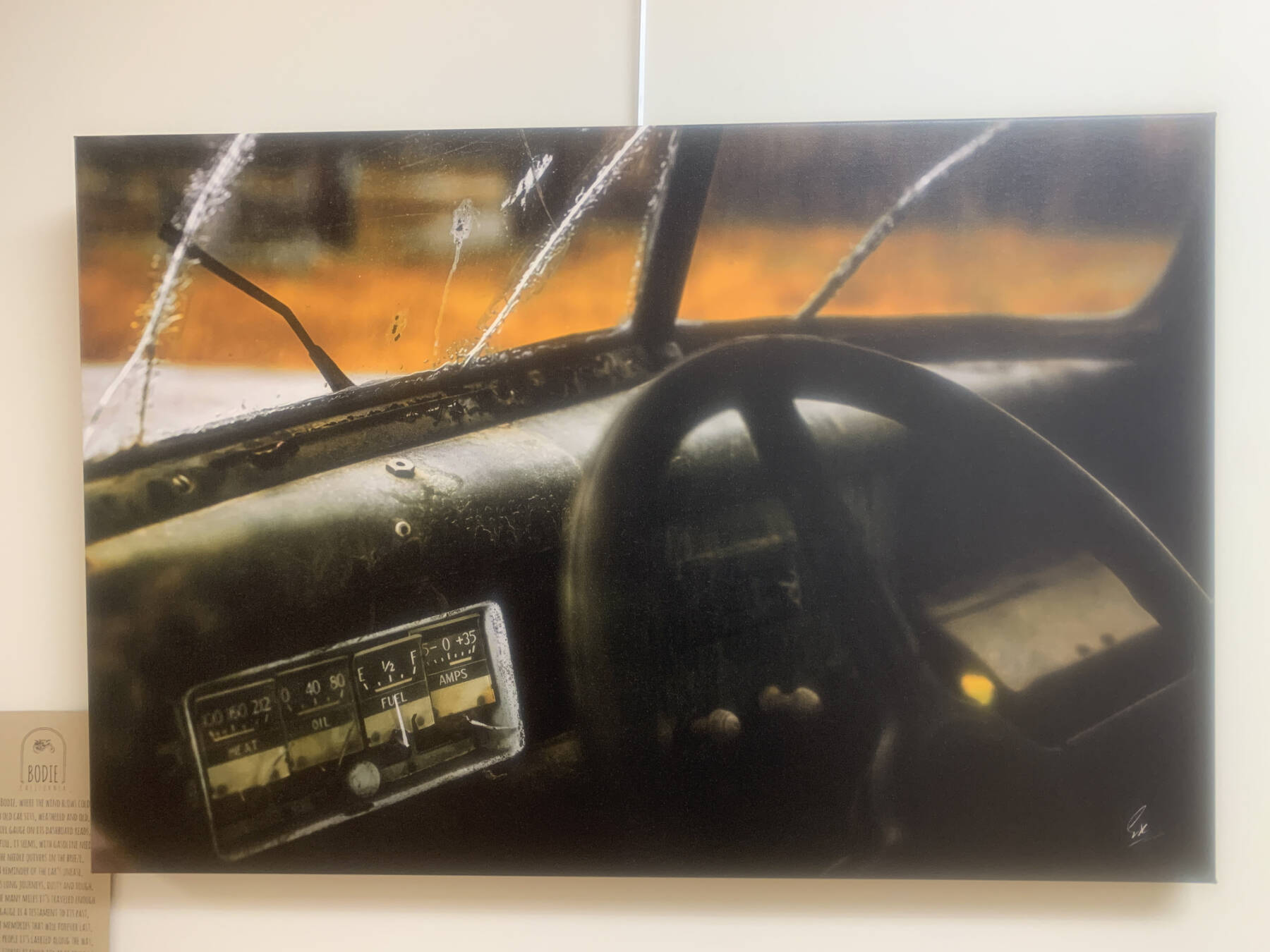 A photograph of a weathered car in Bodie, Cal. is part of Dr. Edson Knapp’s “Joy in the Journey” exhibit featuring 16 photographs in South Peninsula Hospital’s gallery through July 4, 2023. Photo by Christina Whiting