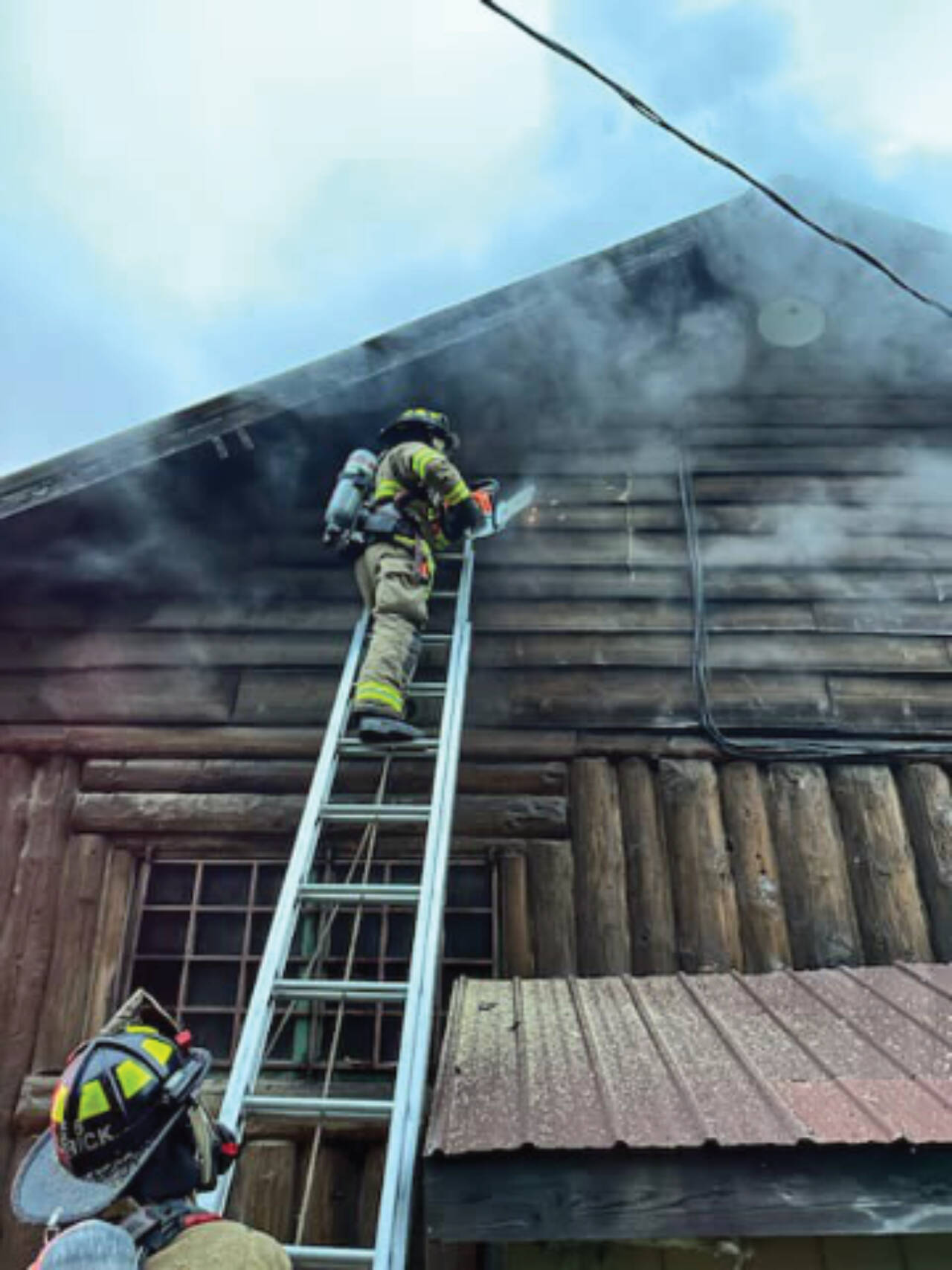 Kachemak Emergency Services and Homer Volunteer Fire Department personnel respond to a fire at the Fritz Creek General Store east of Homer on East End Road, early Thursday morning on July 6, 2023 in Fritz Creek, Alaska. Photo by Mark Kirko