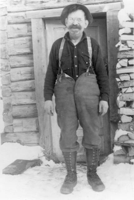Photo courtesy of the Lawton Family Collection
This undated photo from the Lawton Family Collection shows Windy Wagner during the winter, perhaps at a cabin on or near Tustumena Lake.