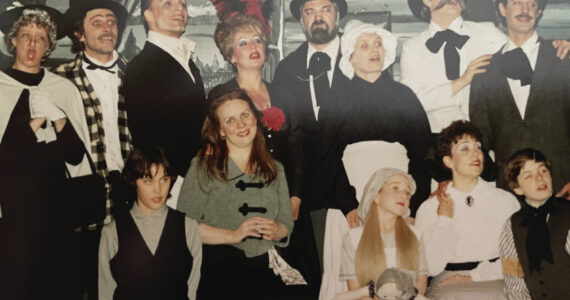 Cast from 'The Drunkard', the opening show at Pier One Theatre on the Spit in 1986.  Photo provided by Pier One Theatre.