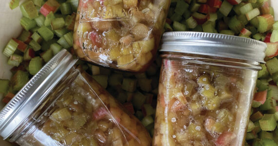 Photo by Tressa Dale/Peninsula Clarion
Rhubarb is preserved in jars.