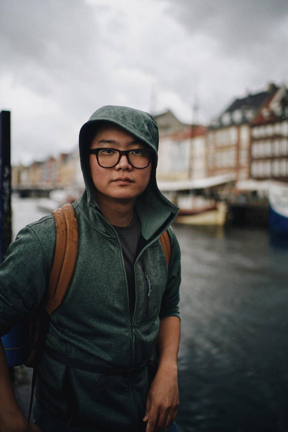 Jason Kim is photographed in Nyhavn, Denmark in September 2017. Photo by Alex Rodriguez