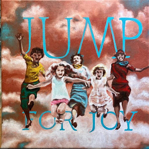 “Jump,” an acrylic on panel by Charlotte Coots, is one of numerous works of art in Bunnell Street Arts Center’s 10x10 exhibit titled “Taking Care” that runs through September. Photo provided by Bunnell Street Arts Center