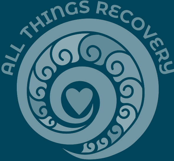 tease. Logo from All Things Recovery website