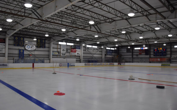 The Kevin Bell Arena ice rink nearing completion on Sept. 29, 2022, in Homer, Alaska. (Photo by Charlie Menke/ Homer News)
