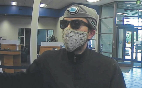 A photo distributed by the Federal Bureau of Investigation shows a man who allegedly robbed the Global Credit Union branch located in Anchorage, Sept. 19, 2023. Tyler Ching, 34, was arrested last week on charges related to robberies at the credit union and an Anchorage bank. (Photo courtesy Federal Bureau of Investigation)