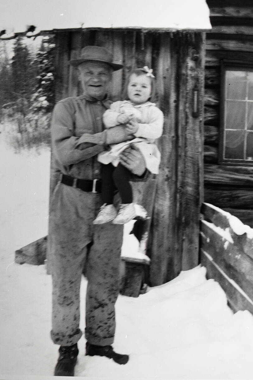 Brown Carlson holds Anne Coray in this photo circa 1960. Photo provided by Anne Coray and Steve Kahn
