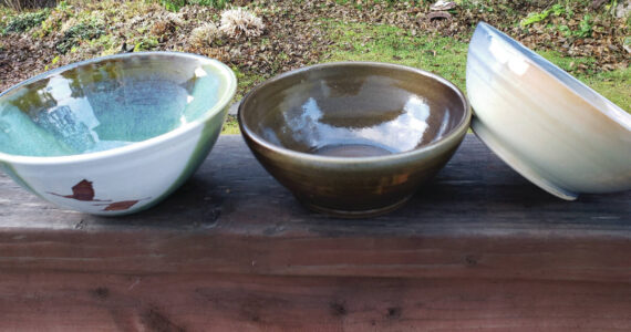 Bowls created by local ceramic artists will be available for purchase at the Homer Food Pantry Empty Bowl fundraiser event on Nov. 10 at Homer United Method Church.  Photo provided by Tracy Asselin.