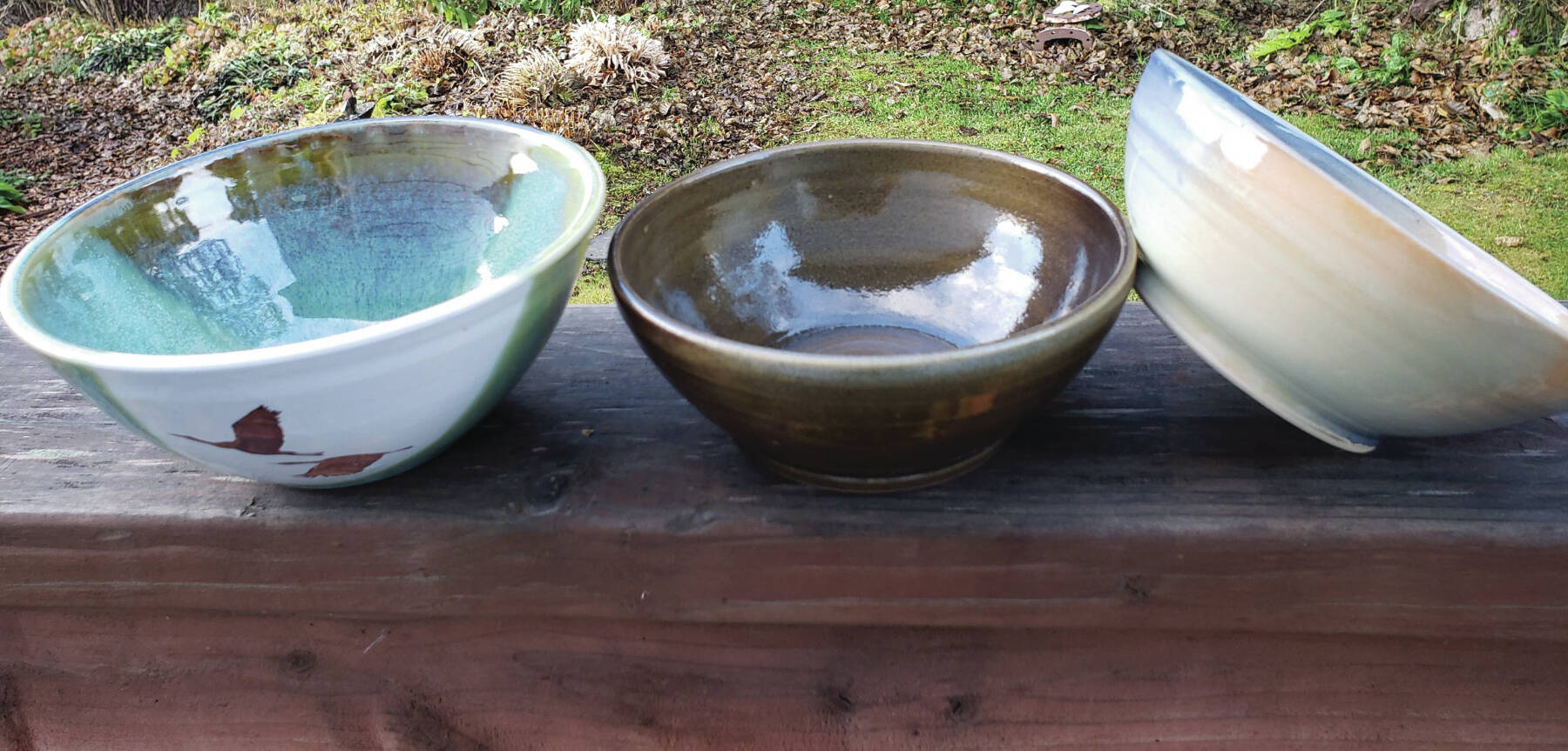 Bowls created by local ceramic artists will be available for purchase at the Homer Food Pantry Empty Bowl fundraiser event on Nov. 10 at Homer United Method Church.  Photo provided by Tracy Asselin.