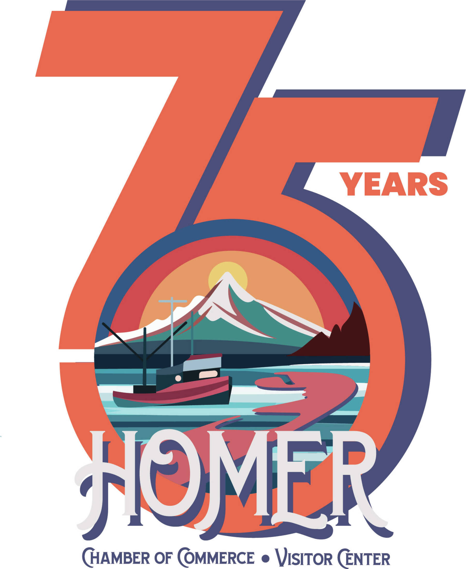Homer Chamber of Commerce 2024 logo.  Image provided by Homer Chamber of Commerce.