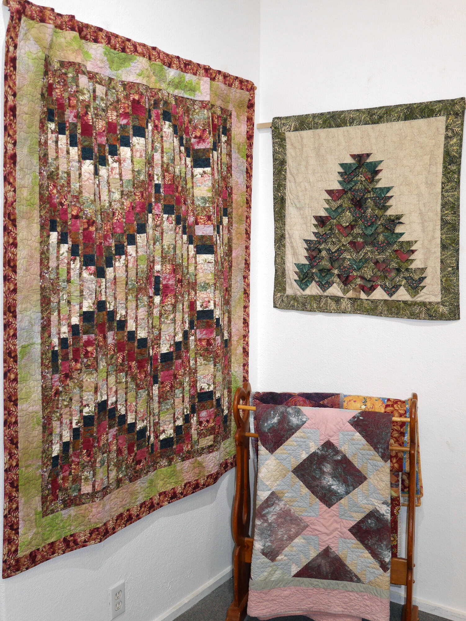Quilts by Ptarmigan Arts’ newest member, Carrie Reed, are on display through December. Photo provided by Ptarmigan Arts