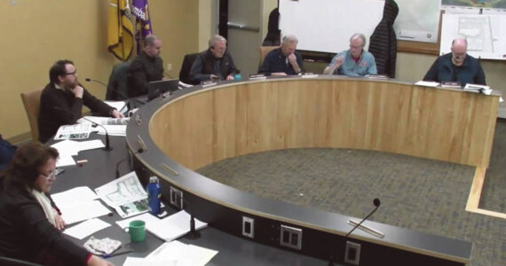 Screenshot
The Homer planning commission discusses the proposed development by Doyon, Limited at the former Lighthouse Village site during a special meeting on Wednesday, Jan. 3<ins>, 2024</ins> in the Cowles Council Chambers at Homer City Hall<ins> in Homer, Alaska</ins>.