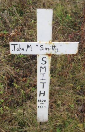 Photo from findagrave.com
This is the grave marker for John Martin “Smitty” Smith, who lived out the end of his life with the Keeler family at their Anchor Point and Stariski Creek homes.