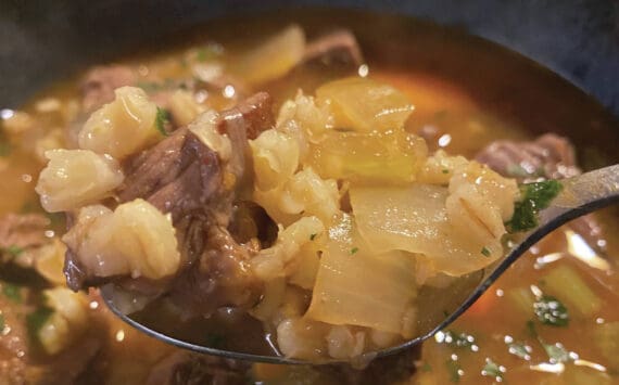 This beef and barley stew is both comforting and nourishing — perfect for when your fingers are frozen and your cheeks are chapped. (Photo by Tressa Dale/Peninsula Clarion)
