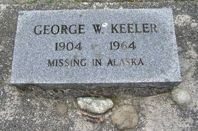 Photo from findagrave.com
George Keeler’s grave marker emphasizes the lack of closure concerning his death.