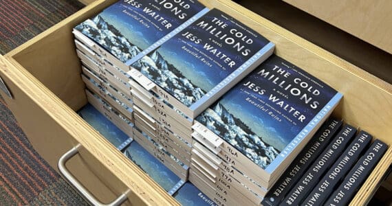 "The Cold Millions," this year’s NEA Big Read book, is available for check-out at the Homer Public Library in Homer, Alaska. Photo provided by the Homer Public Library