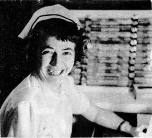 Photo from “San Chat,” May 1956 issue
In 1956, when this photo of nurse Irmgard Hanks, wife of Rex, was taken for the 10th anniversary of the Seward Sanitorium, the Hanks were still living in Seward but were preparing to move to a new home in Happy Valley. Irmgard was the Night Supervisor and Relief Supervisor for the facility, which fought against the ravages of tuberculosis.