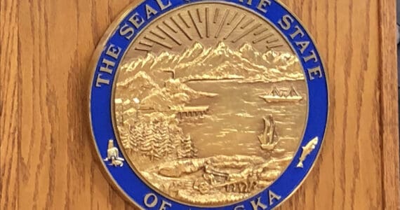 The seal of the State of Alaska. (James Brooks / ADN)