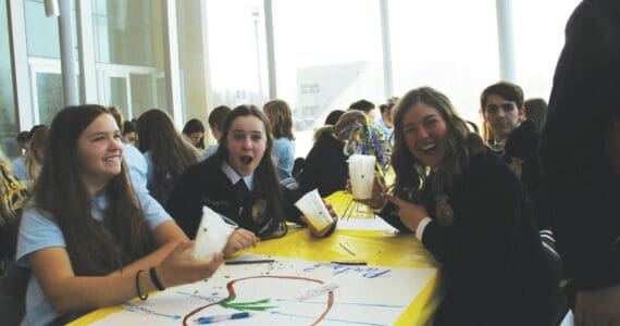 Photo provided by Carlson-Kelly
Morgan Carlson-Kelly and other FFA convention attendees participate in one of the workshop sessions at the Matanuska-Susitna College in Palmer, Alaska in April 2024.