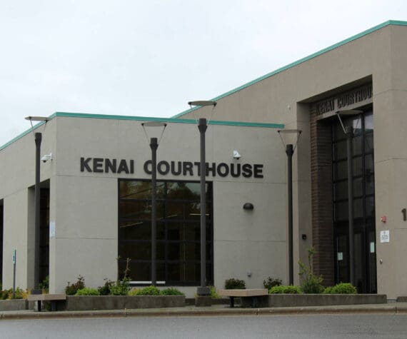 The Kenai Courthouse is seen Monday, July 3, 2023, in Kenai, Alaska. (Ashlyn O’Hara/Peninsula Clarion)