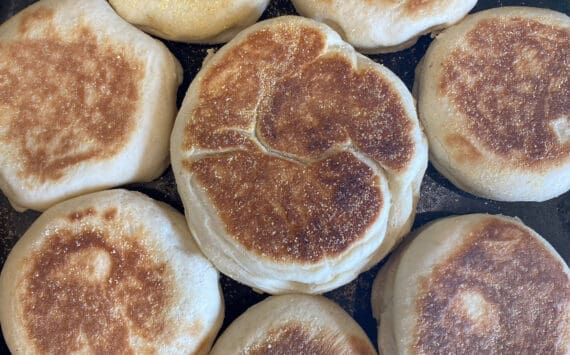 English muffins are surprisingly easy to make and so much better fresh. (Photo by Tressa Dale/Peninsula Clarion)