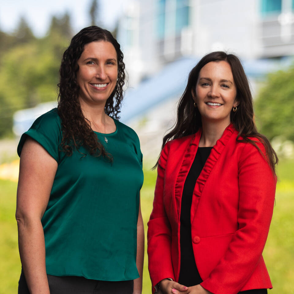 Amber Gall (left) and Rachael Kincaid (right) are South Peninsula Hospital’s new Chief Nursing Officer and Chief Operating Officer, respectively. Photo provided by Derotha Ferraro