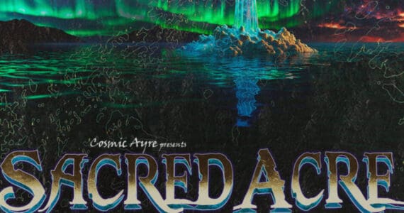 A piece of the poster for the 2025 Sacred Acre festival in Ninilchik, Alaska. This year's festival will take place Sept. 5-7.