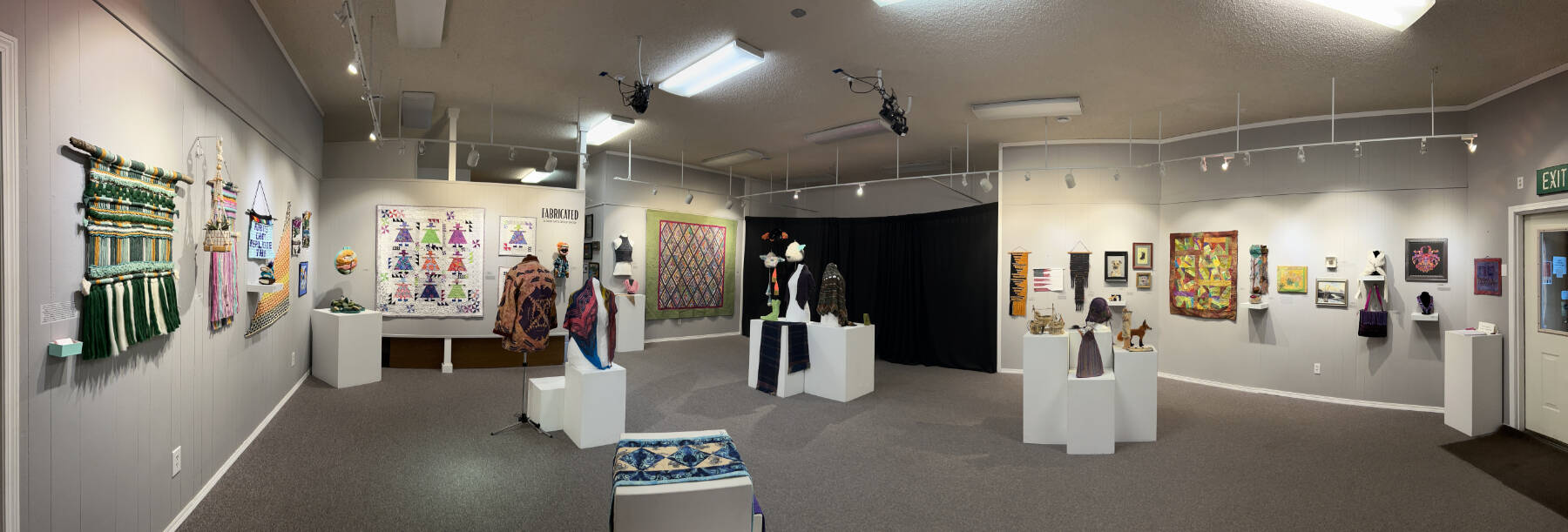 Homer Council on the Arts exhibits fiber art works by local artists in Fabricated, on display through September in Homer, Alaska. Photo by Christina Whiting