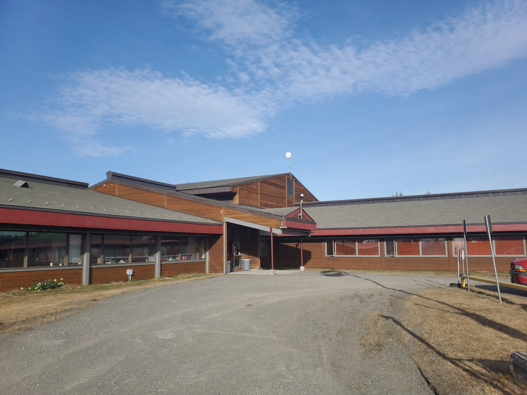 Nikolaevsk School is photographed on Thursday, April 3, 2025, in Nikolaevsk, Alaska. (Delcenia Cosman/Homer News)