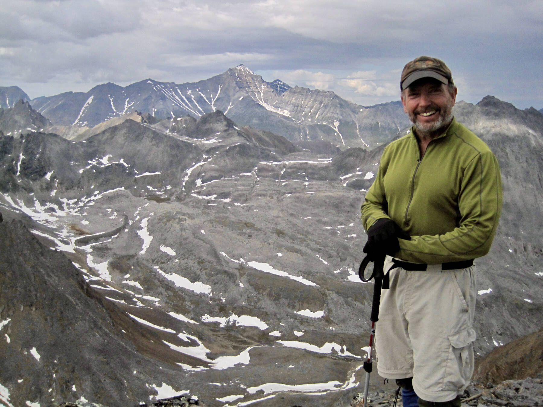 Homer photographer, geologist, educator and outdoor enthusiast Taz Tally is photographed in the fall of 2013 while hiking in the Kougarok Mountains north of Nome, Alaska. Photo provided by Taz Tally