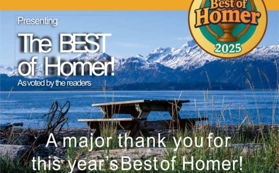 Results from the 2025 Best of Homer are printed in the Homer News on Dec. 4, 2025, in Homer, Alaska.