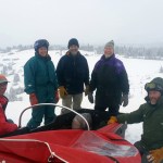 Photo provided Kachemak Ski Club members do rescue training on Sunday at the Homer Rope Tow on Ohlson Mountain. Participating were, from left to right, Doug Reid, Karen Northrup, KSC President Dr. Randy Wiest, Rope Tow inspector and drill instructor Bill Morse and &ldquo;victim&rdquo; Patrick Houlihan.