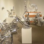 Several of Don Henry&rsquo;s art bikes.