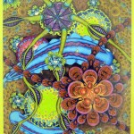 Photo by Michael Armstrong, Homer News  Don Henry&rsquo;s Tracker and four other motorcycle sculptures he created from all kinds of found objects are now on display at the Pratt Museum. One of Don Henry&rsquo;s &ldquo;astro&rdquo; tidepool drawings.