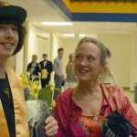 Elias Gibson, left, poses for a photo with his mother, Debi Poore, right.