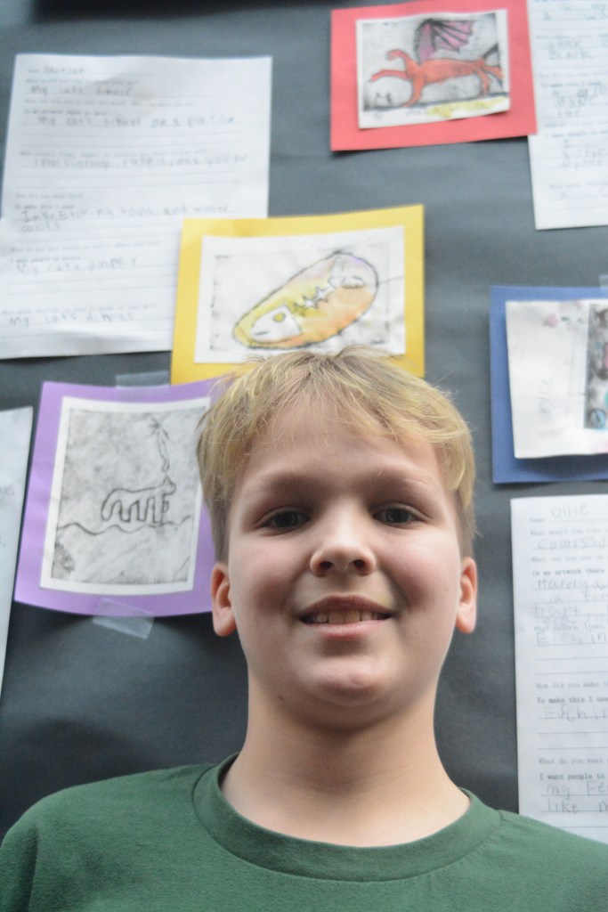 West Homer students show work down in artist residency