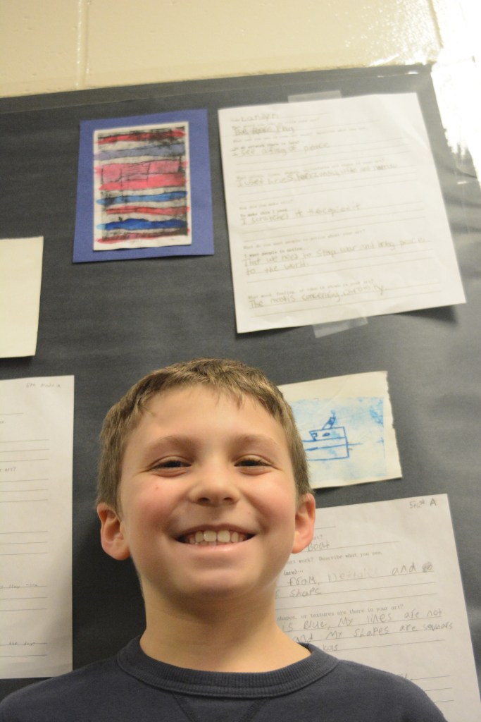 West Homer students show work down in artist residency