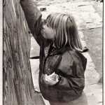 Jane Smith works on the original Heath Street mural in the summer of 1991.