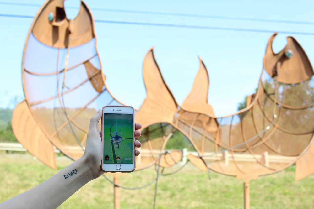 Pokemon Go players should take care not to stand in the drive-thru lane of Killick's Coffee when playing at the gym located at the copper fish statue near Kachemak Gear Shed on East End Road.