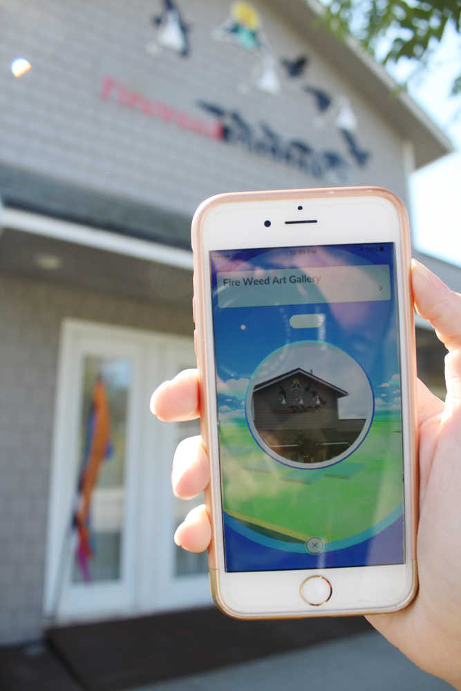 Fireweed Art Gallery is part of a cluster of Pokestops located close together in the center of town.