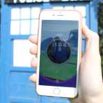 The British-style police box, known as a TARDIS to fans of science-fiction show Doctor Who, located next to HomeRun Oil is a Pokestop labeled as "The Doctor is In."