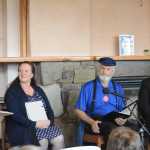 Moderator Andrew Haas, left, introduces the Republican Party candidates for House District 31 at a debate to start last Friday, Aug. 4, at the Homer Public Library. From left to right are Homer Mayor Beth Wythe, incumbent Rep. Paul Seaton, and Anchor Point businessman John Cox.