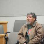 Lee John Henry attends his arraignment on first-degree murder in the Homer Courtroom. Homer Police on Sunday arrested Henry in the death of Mark Matthews, then 61, killed off the Poopdeck Trail on July 28, 2013.