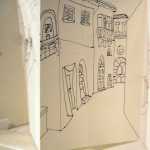 Jo Going's diary inspiration was a series of travel sketches she did of Tuscany. Since she started with a visual element, Going also wrote text to go with the drawings - a poem.